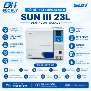 Nồi hấp tiệt trùng Class B SUN 3 23L SUN23-III